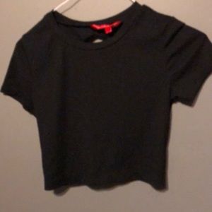 Black crop top